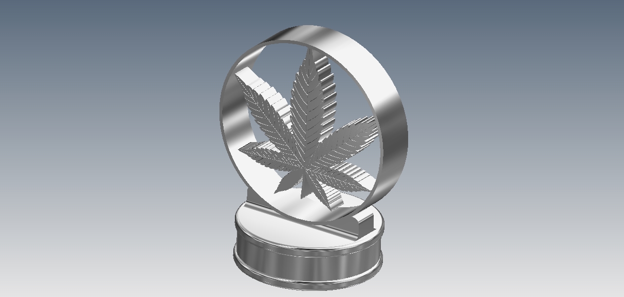 用于引擎盖装饰的大麻叶1快照1